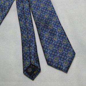 TED BAKER Heavy Silk Geometric Floral Neck Tie